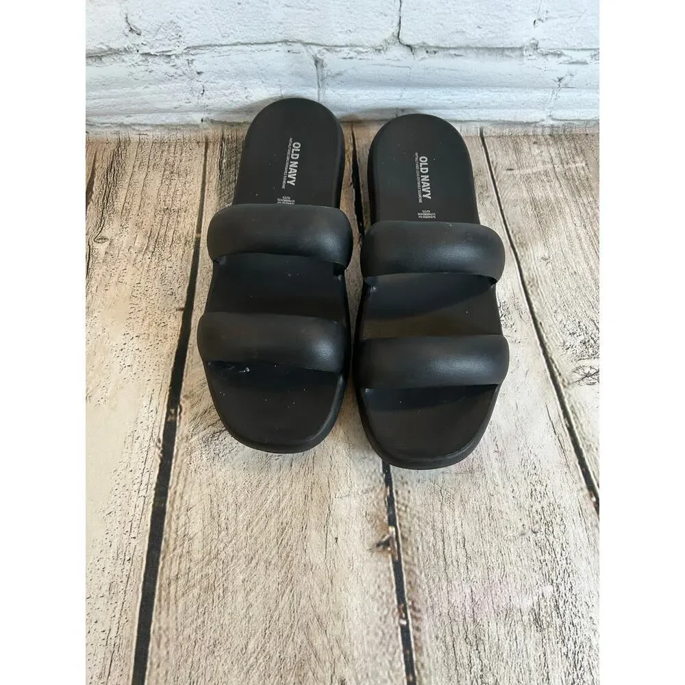 OLD NAVY Women’s Double Strap Puff Slide Sandals / Size: 10